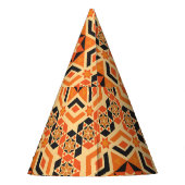 床のイタリアン幾何学的パターン、ヴィンテージモザイク。 パーティーハット (裏面)