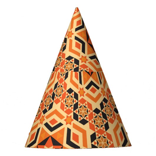 床のイタリアン幾何学的パターン、ヴィンテージモザイク。 パーティーハット (正面)
