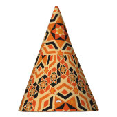 床のイタリアン幾何学的パターン、ヴィンテージモザイク。 パーティーハット (右)