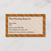 床のクリーニングおよびフロアーリングサービス 名刺 (正面)