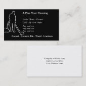床のクリーニングの名刺 名刺 (正面/裏面)