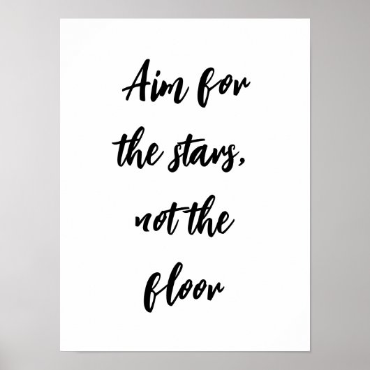 床のバスルームではなく、星を目指す ポスター (正面)