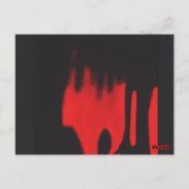 床の上に座っている靴 ポストカード (裏面)