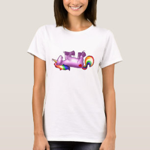 床の笑うことのユニコーンの圧延 Tシャツ