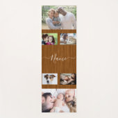 床の背景自分で6枚の写真を作成 ヨガマット (正面)