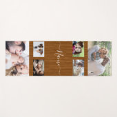 床の背景自分で6枚の写真を作成 ヨガマット (正面(横))