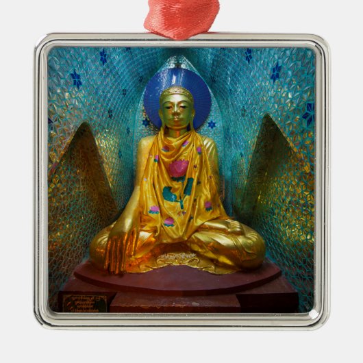 床の間のブッ華美ダ メタルオーナメント (正面)