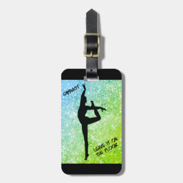 床の離れグリーンに体操パーソナライズされたする ラゲッジタグ