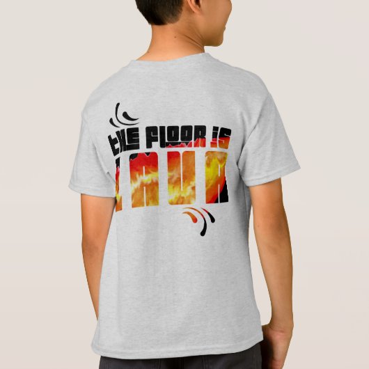 床は溶岩だ Tシャツ (裏面)