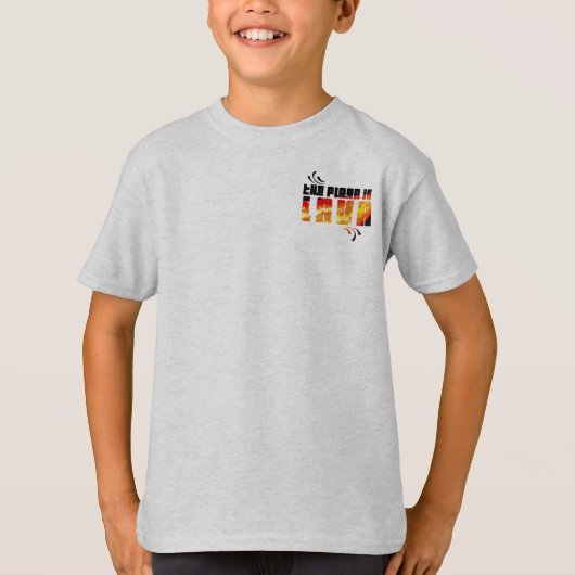 床は溶岩だ Tシャツ (正面)