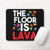 床は溶岩の岩の壁のクライマーロックCl マウスパッド (マウス)