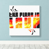 床は溶岩 キャンバスプリント (インサイチュ (ウッドフロア))