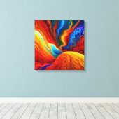 床は溶岩 キャンバスプリント (インサイチュ (ウッドフロア))