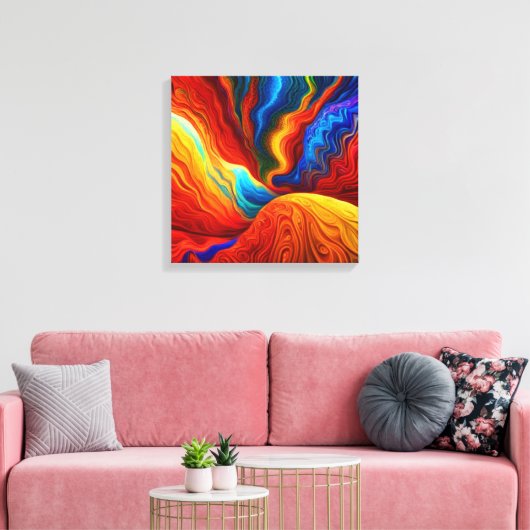 床は溶岩 キャンバスプリント (インサイチュ (リビング))