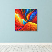 床は溶岩 キャンバスプリント (インサイチュ (ウッドフロア))