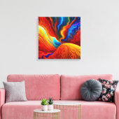 床は溶岩 キャンバスプリント (インサイチュ (リビング))