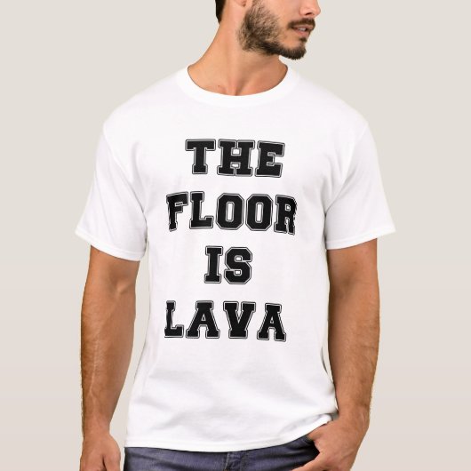 床は溶岩 Tシャツ (正面)