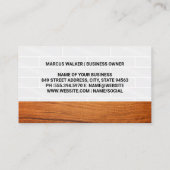 床をモッピングする女性 | ジャニター 名刺 (裏面)