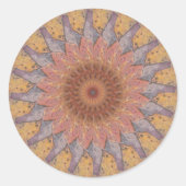 床カラフルタイル万華鏡のように千変万化するパターン13 ラウンドシール (正面)