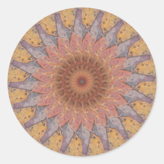 床カラフルタイル万華鏡のように千変万化するパターン13 ラウンドシール