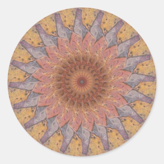床カラフルタイル万華鏡のように千変万化するパターン13 ラウンドシール (正面)