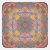 床カラフルタイル万華鏡のように千変万化するパターン8 スクエアシール (正面)