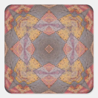 床カラフルタイル万華鏡のように千変万化するパターン8 スクエアシール