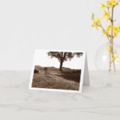 床トム白いドラム空白のノートカード カード (黄色い花)