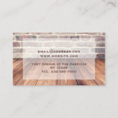 床パーソナライズされた写真 名刺 (裏面)