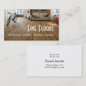 床フローリング硬材大理石建築 名刺 (正面/裏面)
