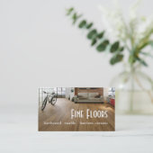 床フローリング硬材大理石建築 名刺 (スタンド正面)