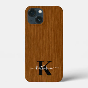 床モダンエレガント背景モノグラム iPhone 13 MINIケース