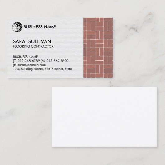 床下施工業者建築 名刺 (正面/裏面)