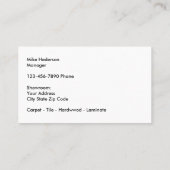 床仕上げ名刺 名刺 (裏面)