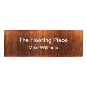 床仕事または大工仕事 名札 (正面)