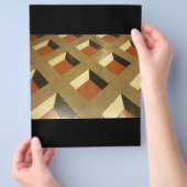 床光学錯覚パターンタイルラスベガスポー チラシ (手)