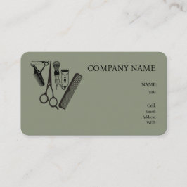 床屋のBASIC TEMPLATE BUSINESS CARD 名刺
