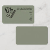 床屋のBASIC TEMPLATE BUSINESS CARD 名刺 (正面/裏面)