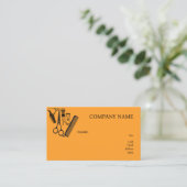 床屋のBASIC TEMPLATE BUSINESS CARD 名刺 (スタンド正面)