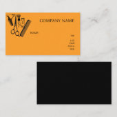 床屋のBASIC TEMPLATE BUSINESS CARD 名刺 (正面/裏面)