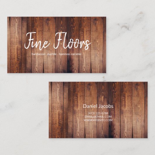 床床床設置会社 名刺 (正面/裏面)