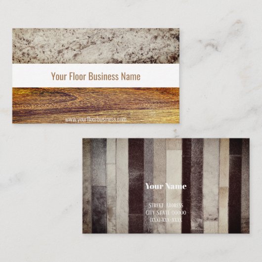 床張り 名刺 (正面/裏面)