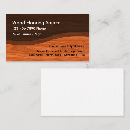 床材及び床の清掃 名刺 (正面/裏面)