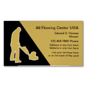 床材及び床清掃具 マグネット名刺 (正面)