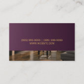 床材、床材建築ミル作業、木材 名刺 (裏面)