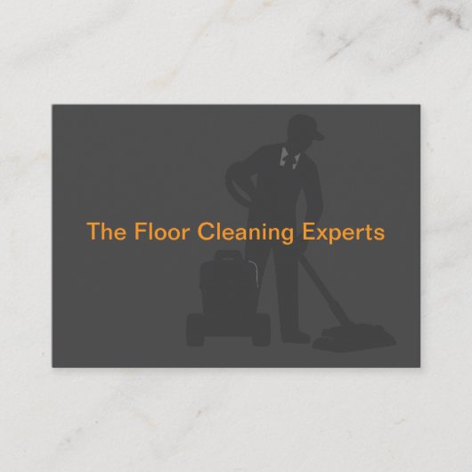 床清掃サービスモダン名刺 名刺 (正面)