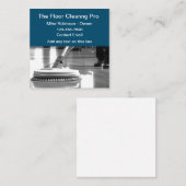 床清掃プロフェッショナルサービス スクエア名刺 (正面/裏面)