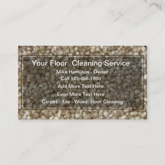 床清掃モダンプロフェッショナル  名刺 (正面)