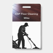 床清掃作業部用バッジ バッジ (Back)