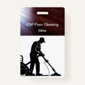 床清掃作業部用バッジ バッジ (裏面)